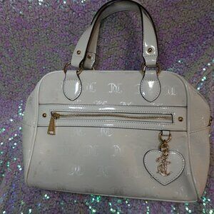Cream Juicy Couture Bag (Juicy Couture Logo Engraved Pattern) Lightly Used